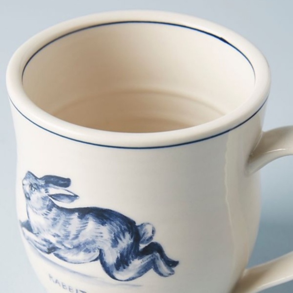Anthropologie Molly Hatch Icon Rabbit Mug - Picture 3 of 4